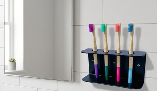 Wall Mountable Toothbrush Holder